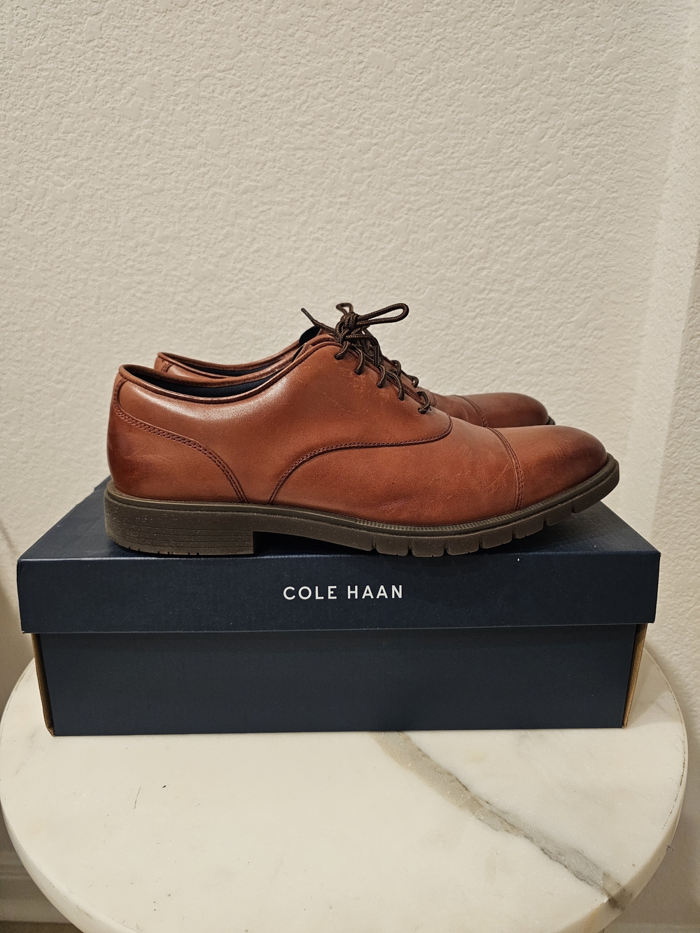 Cole Haan Men’s Brown Leather Oxford Shoes